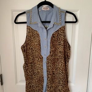 Cheetah Print GUESS Blouse🐆